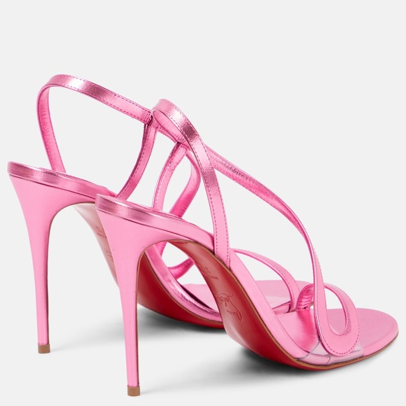 Christian Louboutin Pink Rosalie 100 Sandals - Picture 3 of 6